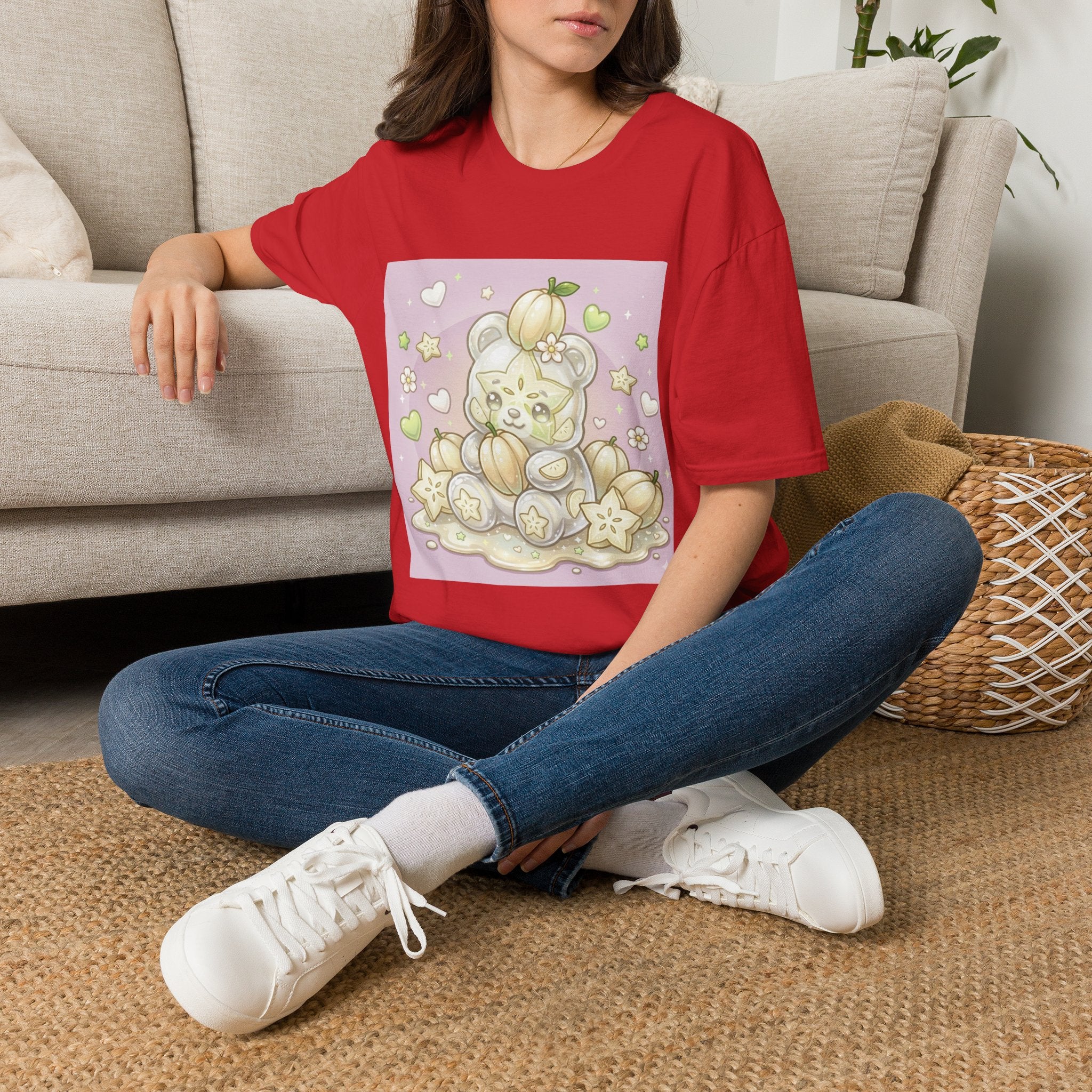 Cute Pumpkin Bear T-Shirt — Pastel Kawaii Fall Tee