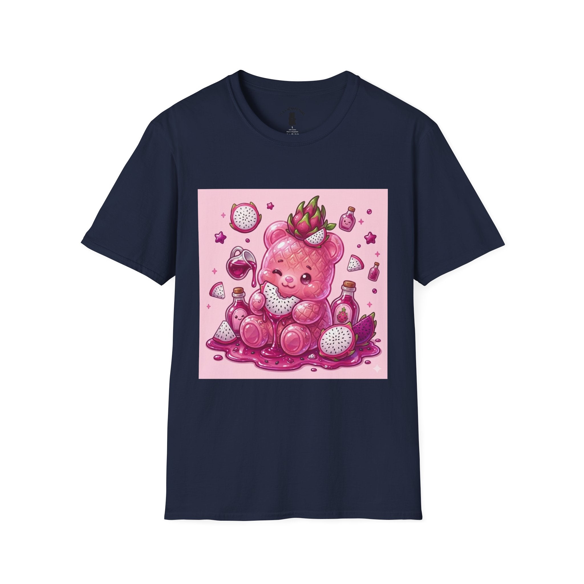 Exotic Pink Dragon Fruit Gooey Gummy Bear  — Adorable Graphic T-Shirt