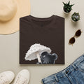 Beautiful Veiled White Mushroom, Black Oozy Bear Gummy Friend- Graphic Shirt