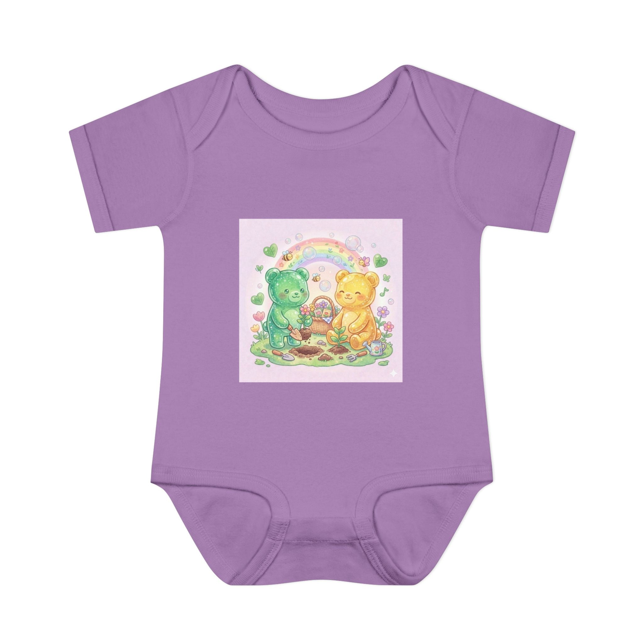 Infant Bodysuit — Gooey Gummy Bears Gardening Baby Onesie