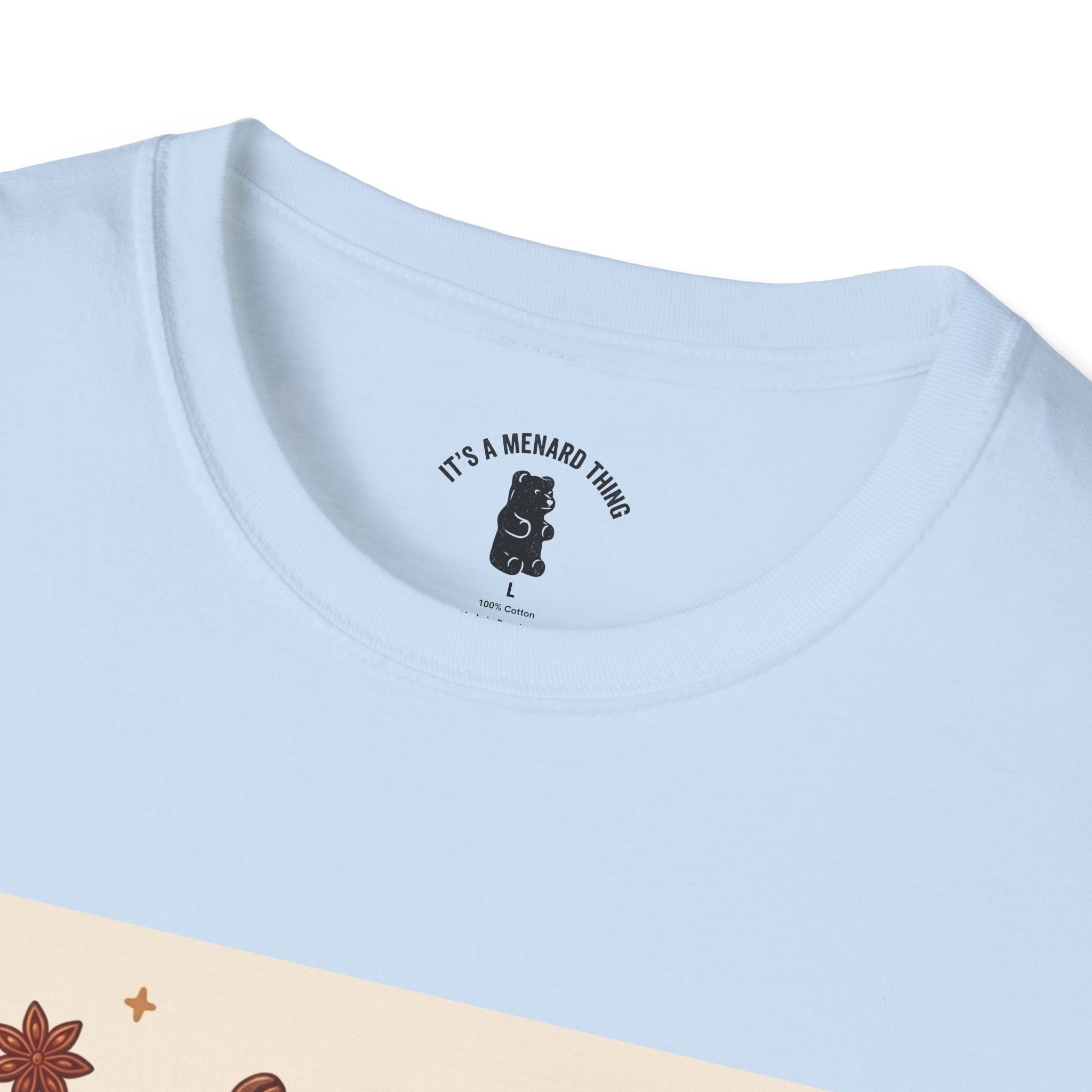 Coffee hot Latte with Chocolate Donuts Gooey Gummy Bear — Cute Dessert Graphic Tee