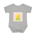 Sour Silly Gummy Gooey Lemon-Lime Bear Illustration Infant Onesie