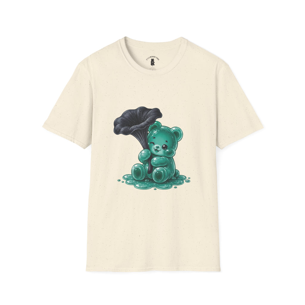 Black Trumpet Mushroom, Teal Special Oozy Bear Gummy Special- Graphic Shirt