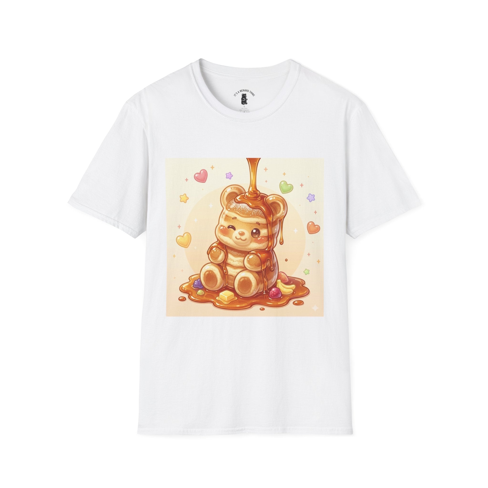 Cute Thick Fluffy Pancake Gooey Gummy Bear — Kawaii Illustration