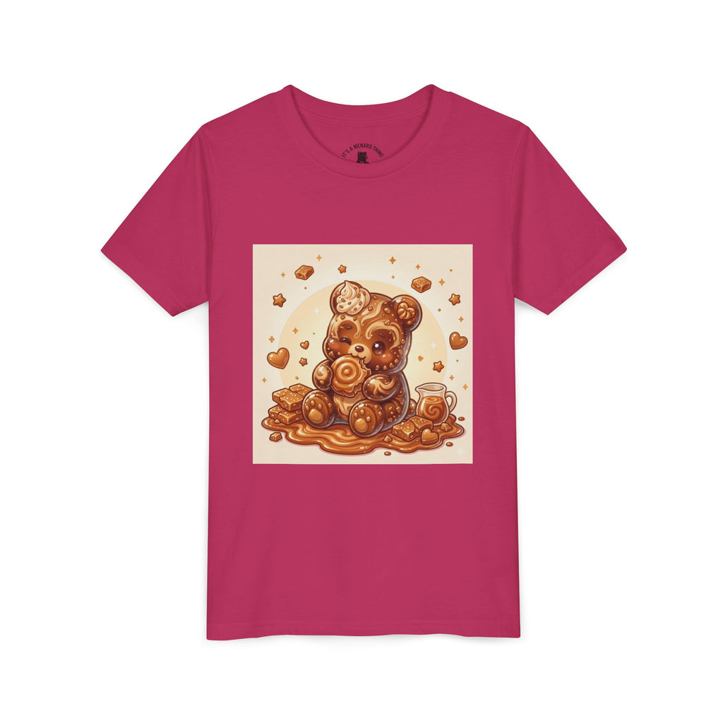 Cinnamon Coffee Cake Gooey Gummy Bear Graphic Kids Shirt