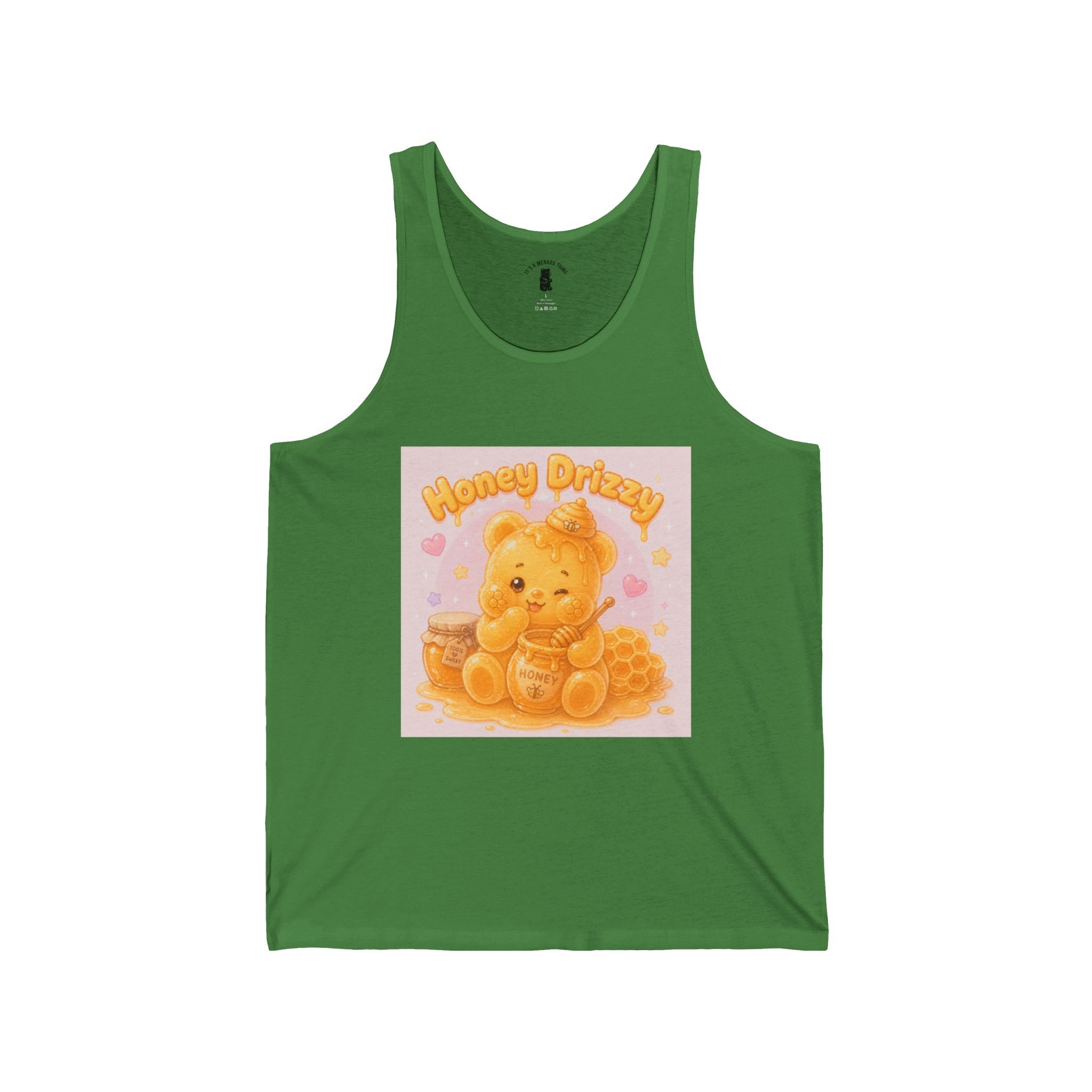 "Honey Drizzy" Golden yellow Gooey Gummy Bear — Cute Graphic Tank top