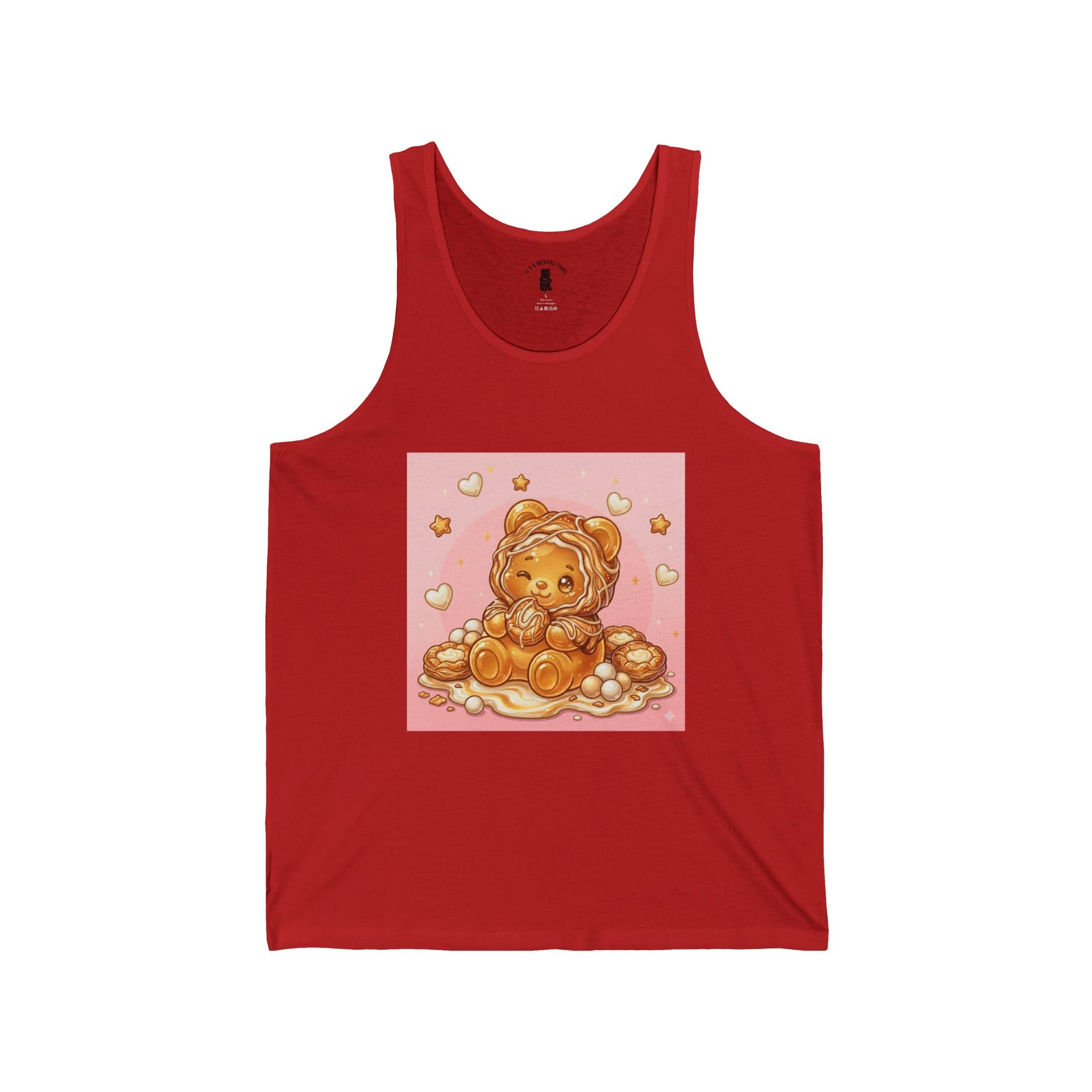 Special Cheese Danish, Puff Pastry PJ Gooey Gummy Bear — Kawaii Graphic Tank Top
