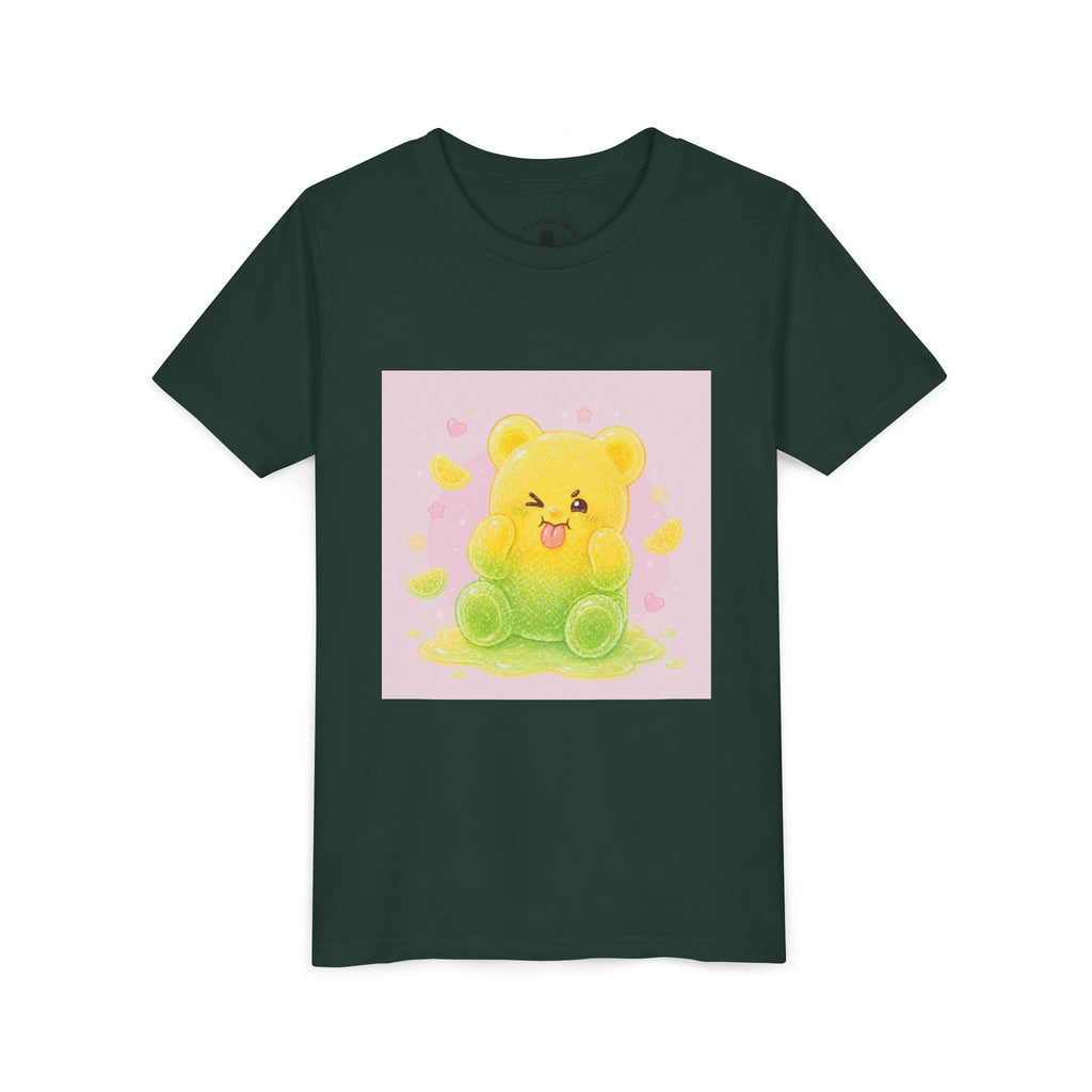 Cute Lemon & Lime Sour Gooey Gummy Bear Kids- Graphic Youth T-Shirt