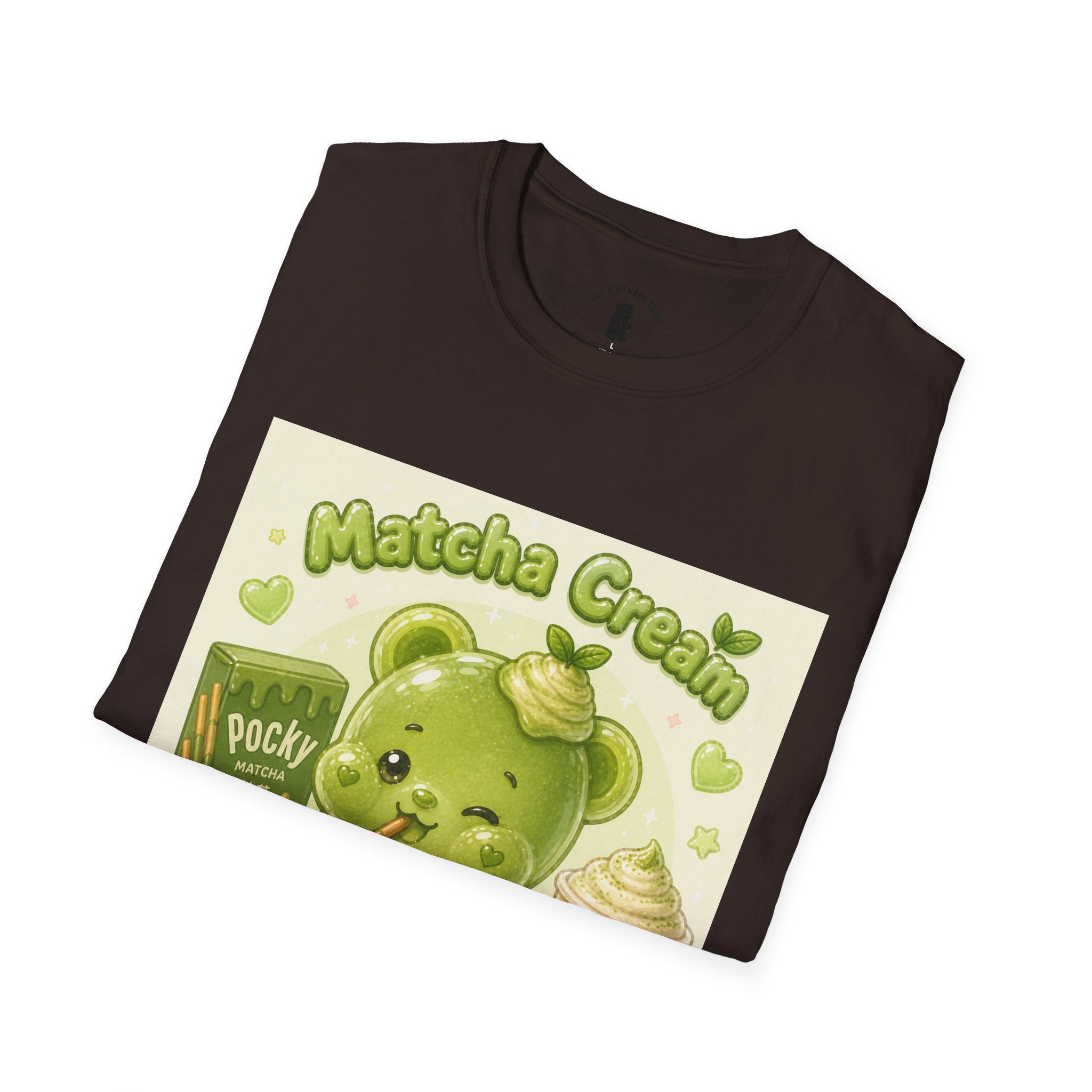 Matcha Cream Gooey Gummy Bear — Cute Green Tea Kawaii Graphic Tee