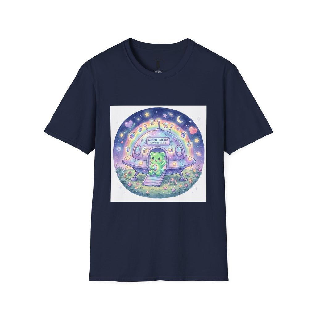 Alien Spaceship, Green Gooey Gummy Space Friend— Kawaii UFO Design