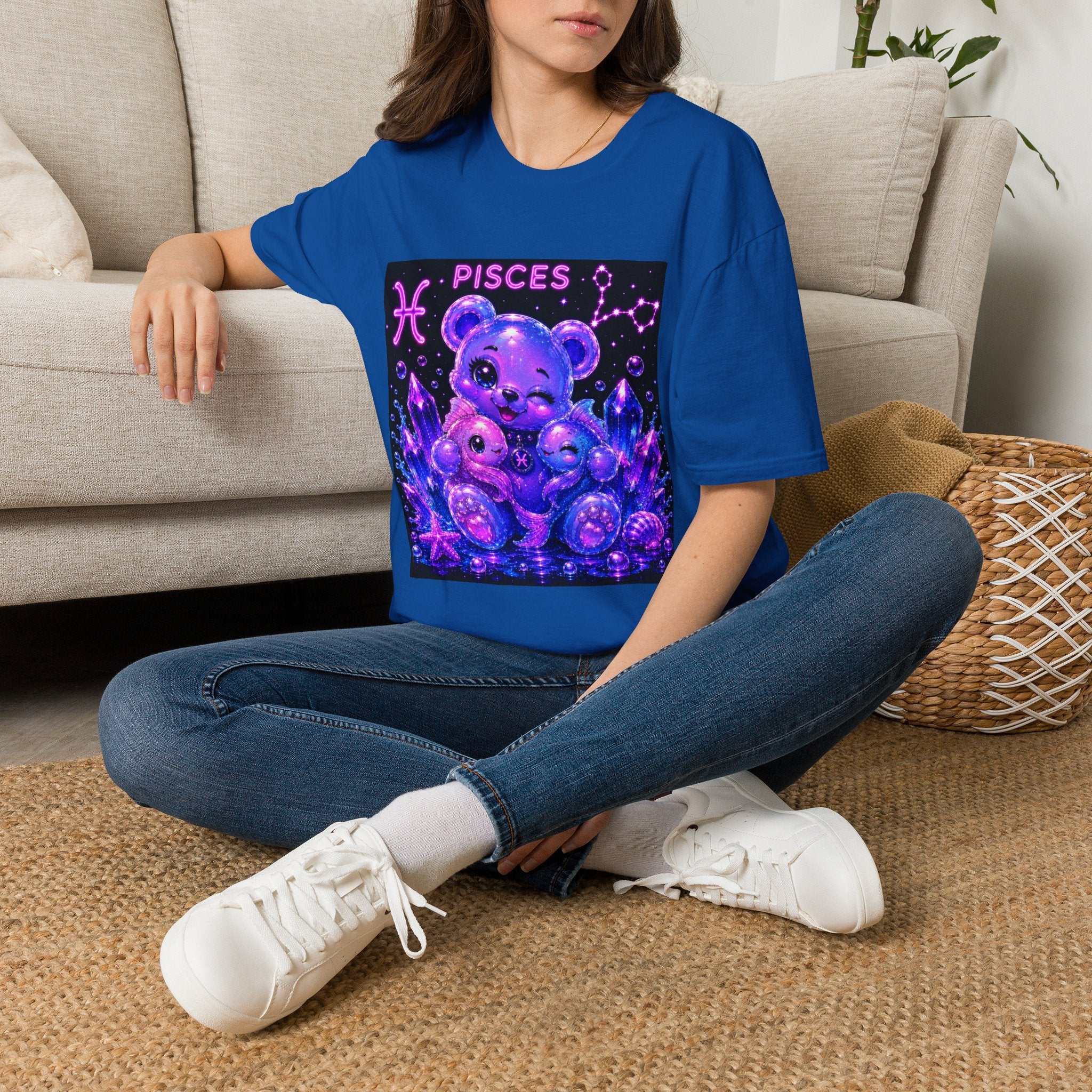 Pisces Zodiac Astrology Oozy Bear Friend Special Addition- Graphic Shirt