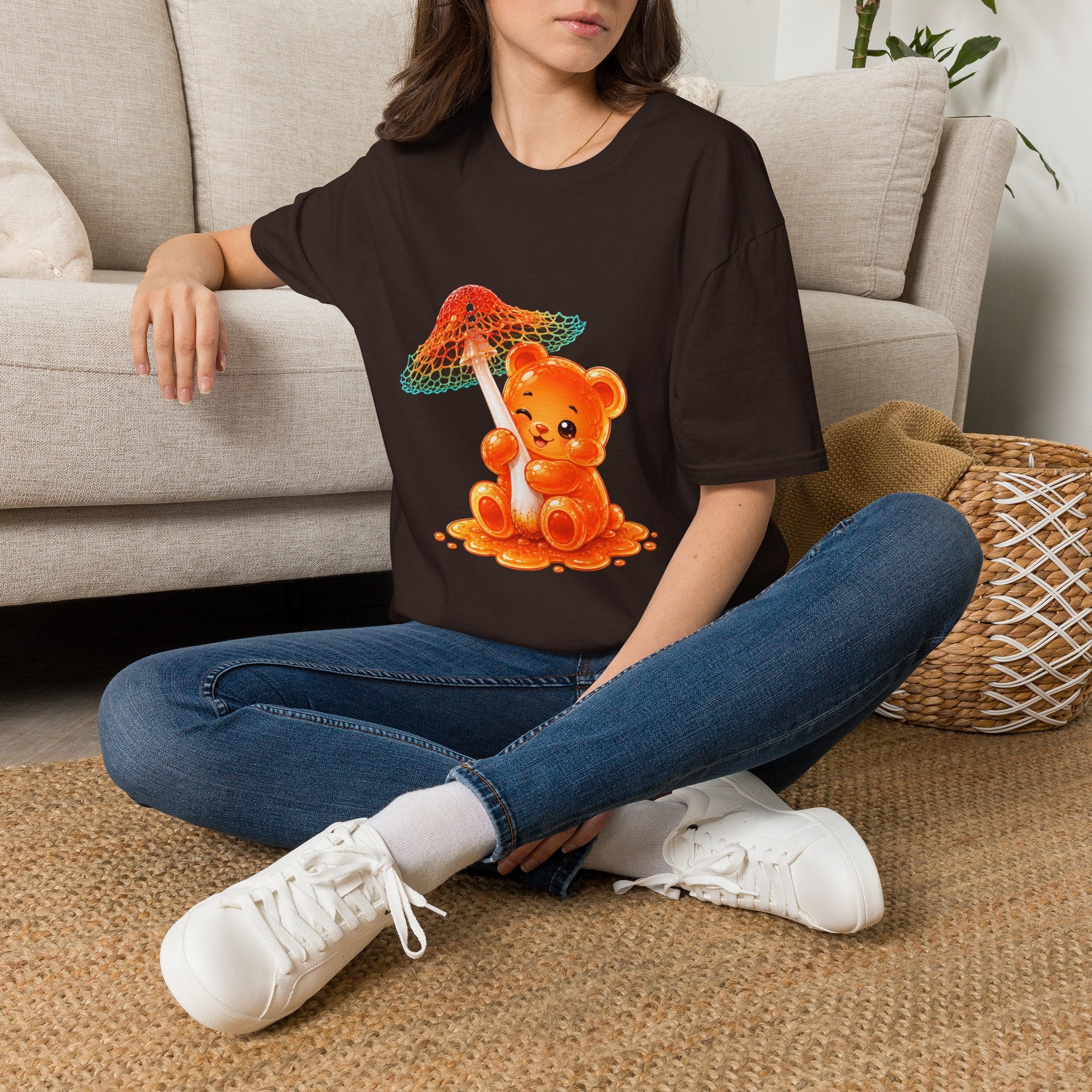 Rare Orange and Green Mushroom, Oozy Bear Gummy Friend Special- Graphic Shirt