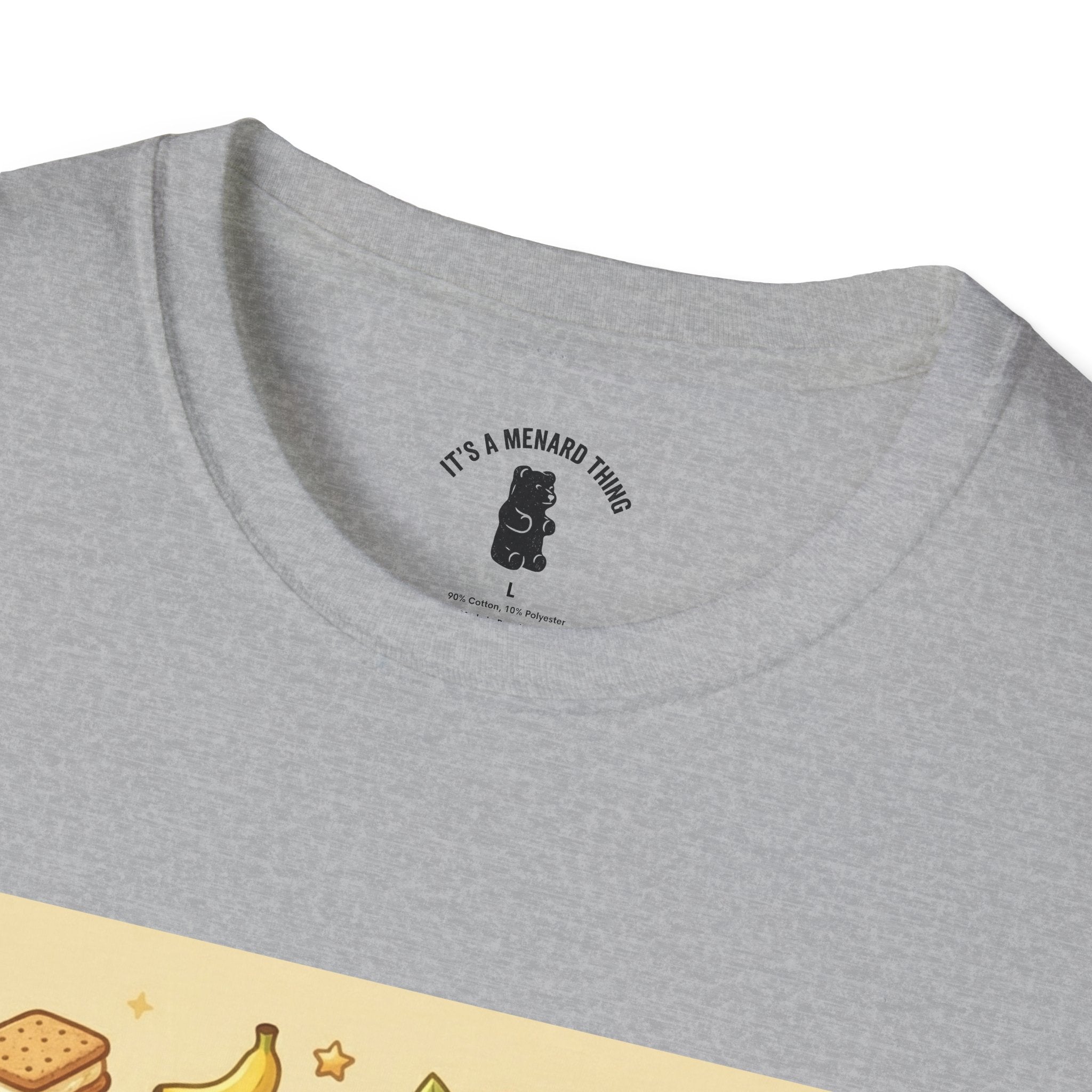 Banana Cream Pudding & Vanilla Cookies, Gooey Gummy Bear — Cute Cartoon T-Shirt