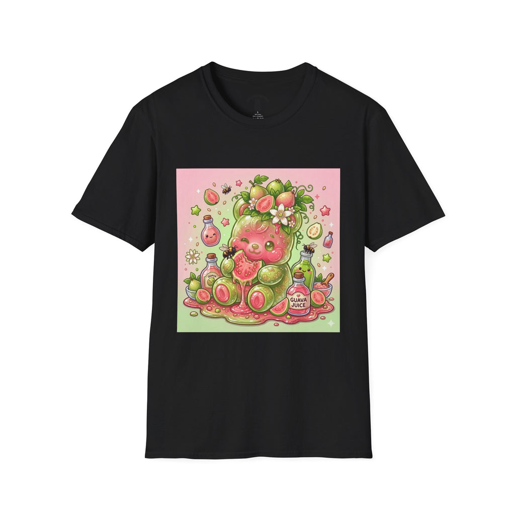 Sweet little Guava, Exotic Fruit Gooey Gummy Bear — Kawaii Graphic T-Shirt