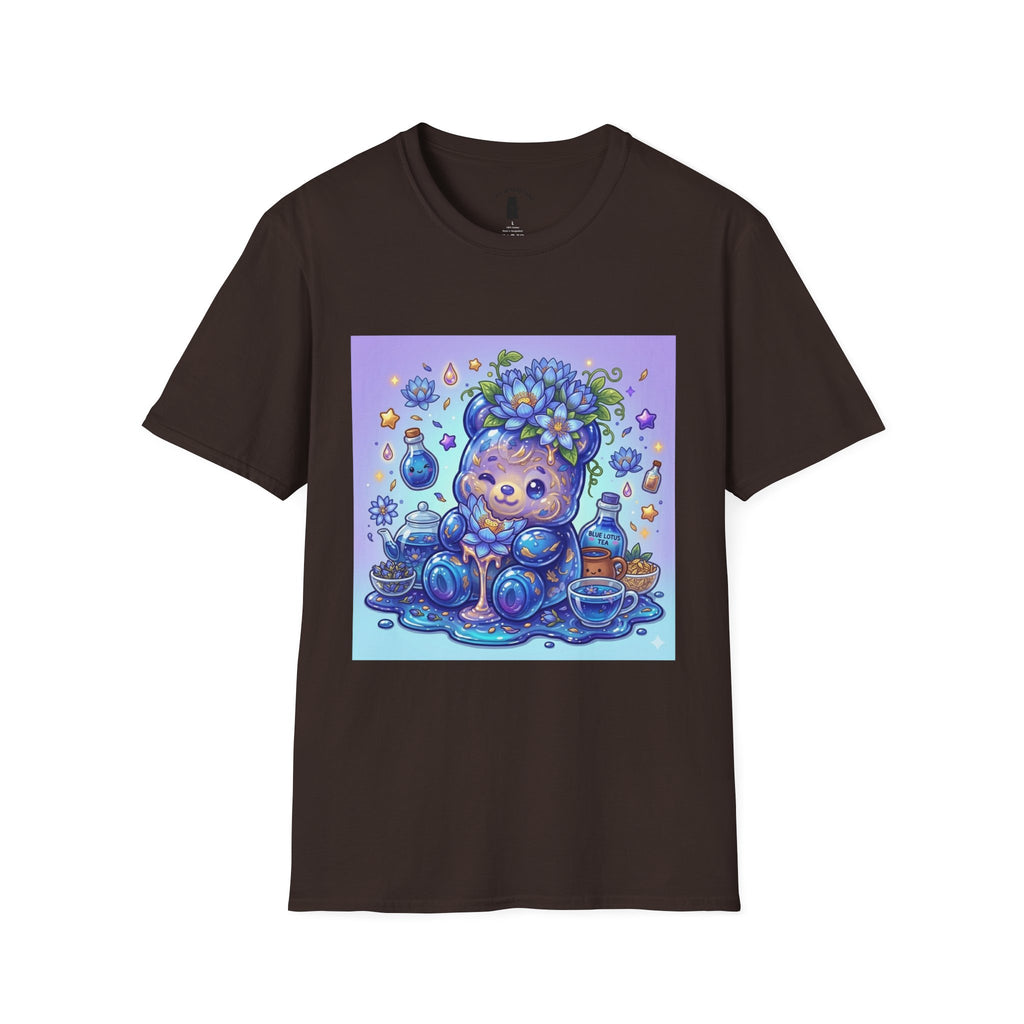 Blue Lotus Tea, Exotic Gooey Gummy Bear — Kawaii Graphic T-Shirt
