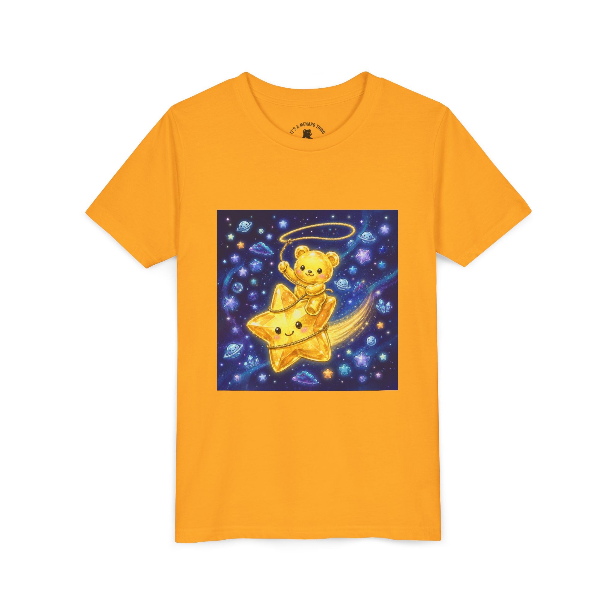 Rodeo, Giddy Up! Starlight Yellow Gooey Crystal Gummy Bear- Graphic T-Shirt