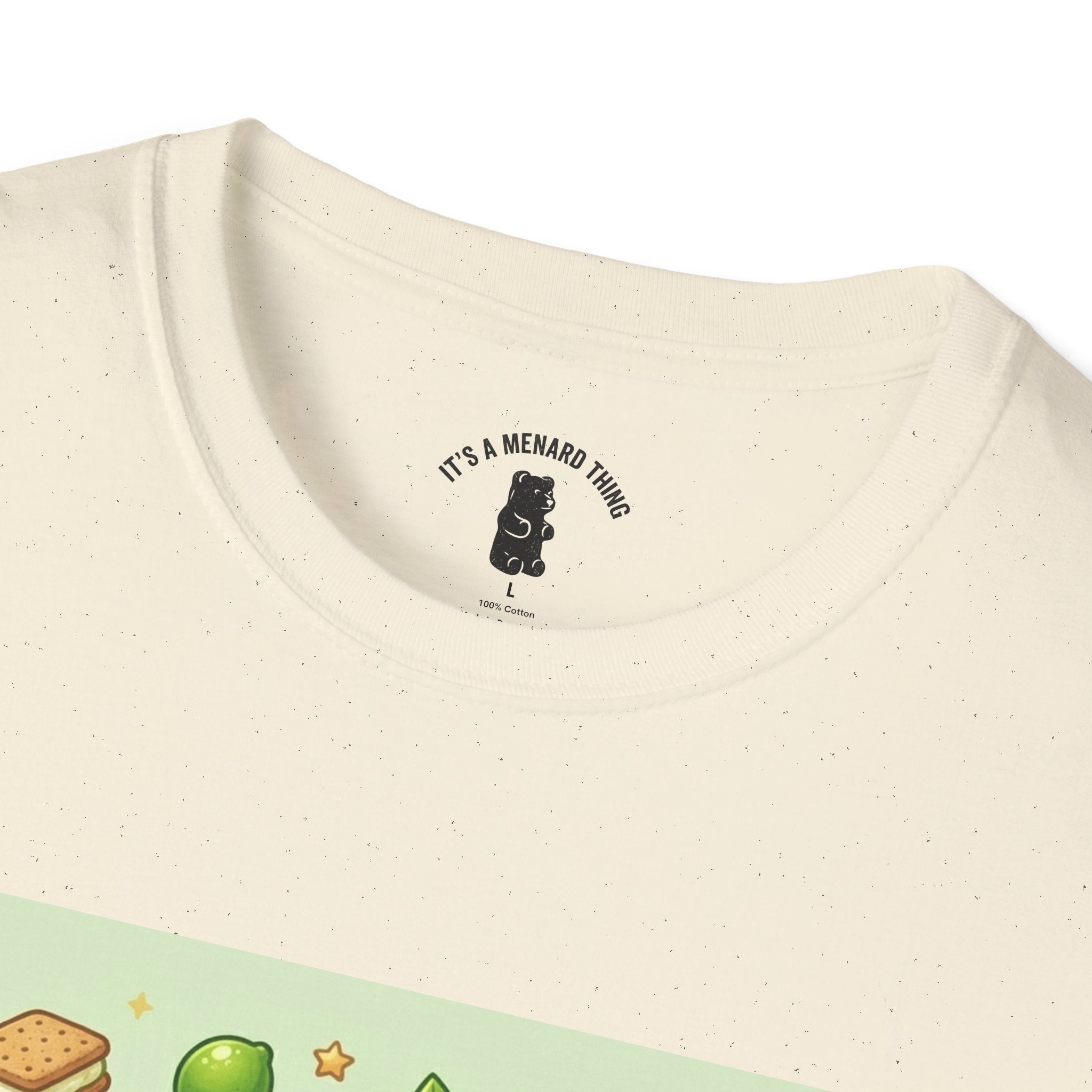 Keylime cream Pie, Exotic Gooey Gummy Bear — Kawaii Illustration T-Shirt