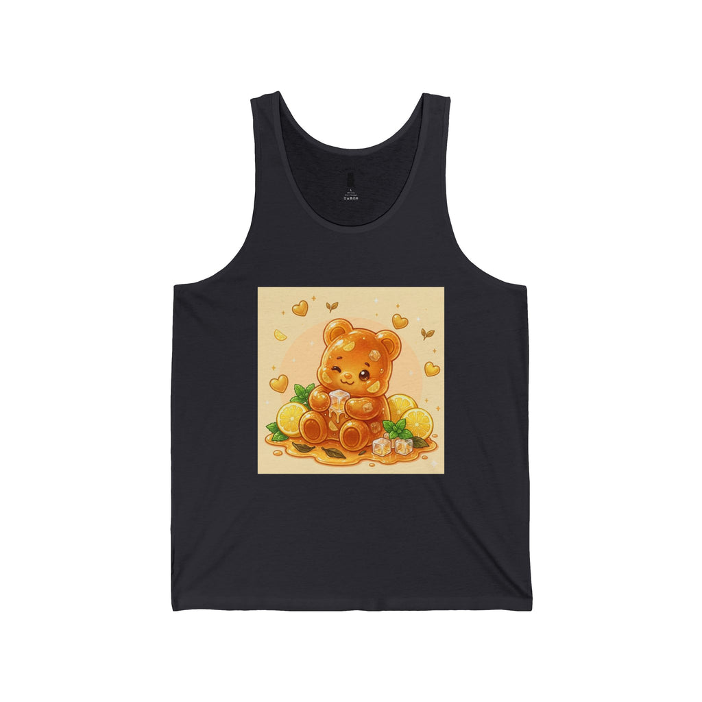 Honey Iced Tea, Golden Gooey Gummy Bear — Kawaii Design Tank Top