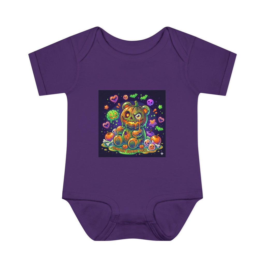 Halloween Pumpkin Head Gooey Gummy Bear - Infant Onesie