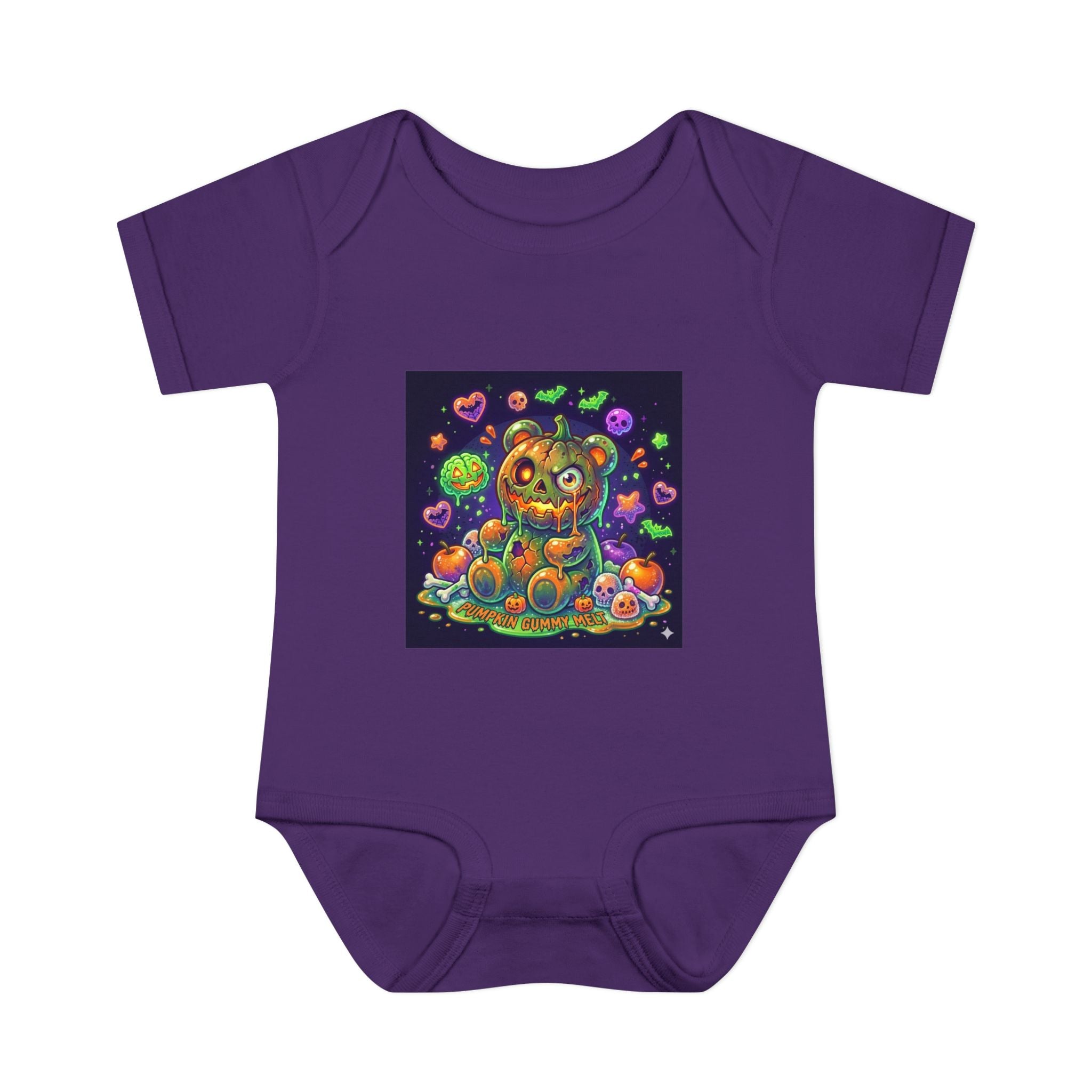 Halloween Pumpkin Head Gooey Gummy Bear - Infant Onesie