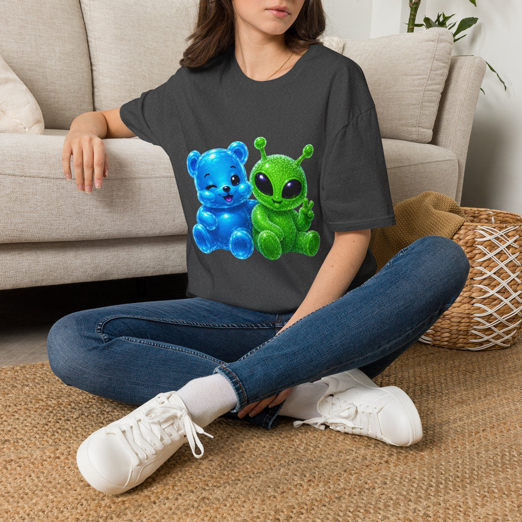 We Come in Peace, Oozy Bear & Alien Special Addition- Graphic Shirt