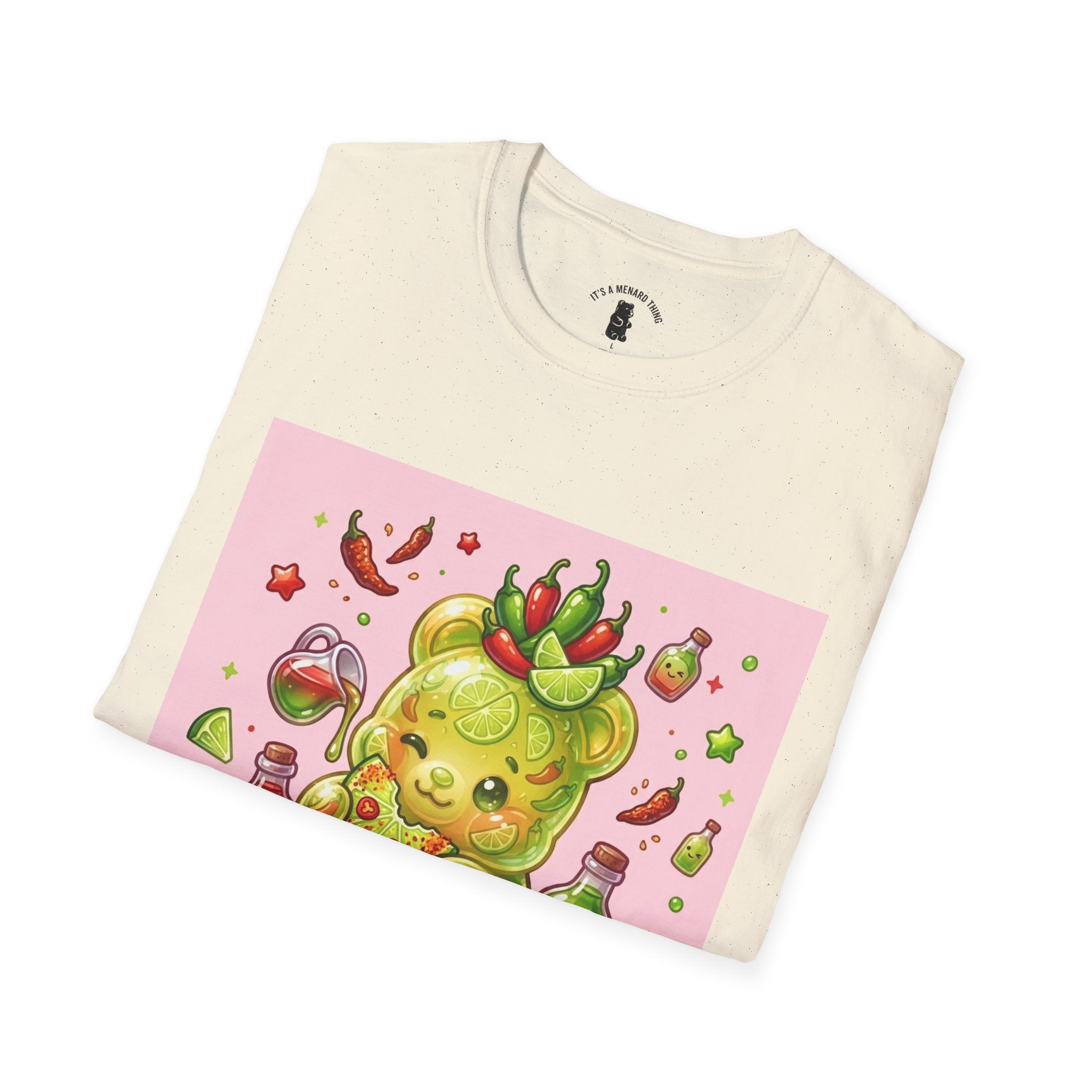 Adorable sweet Chili Lime, Exotic Gooey Gummy Bear— Kawaii Graphic T-Shirt