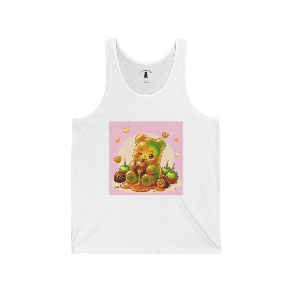 Caramel Apple, Gooey Gummy Bear Friend — Kawaii Graphic Tank top