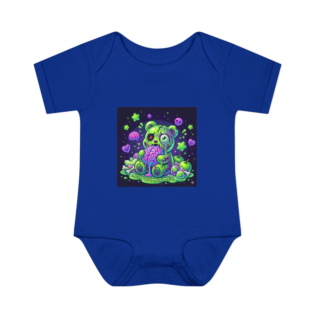 Baby Bodysuit — Neon Zombie Halloween Gooey Gummy Bear