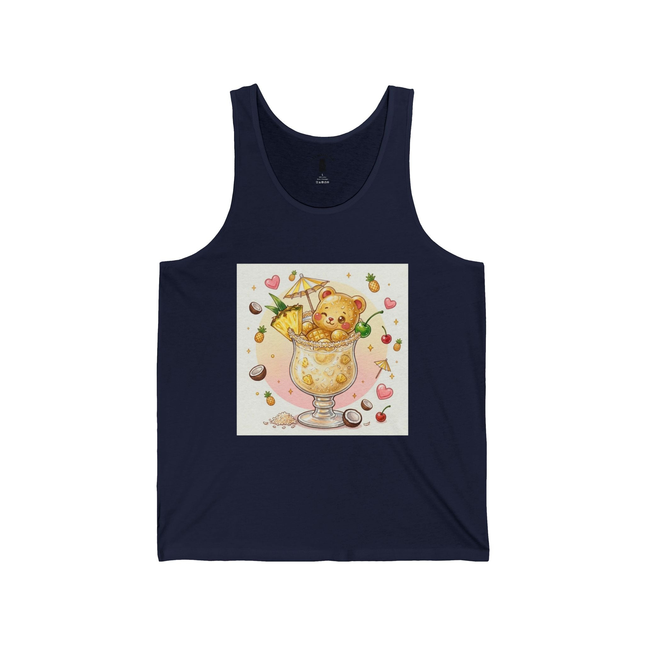 Pina Colita Special, Yellow Boozy Gooey Gummy Bear— Kawaii Graphic Tank