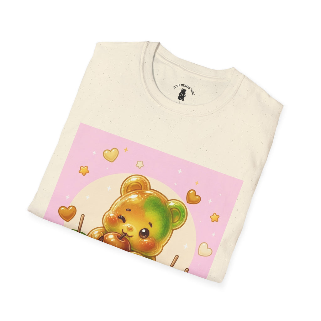 Caranel Apple Gooey Gummy Bear Candy T-Shirt — Sweet Illustration