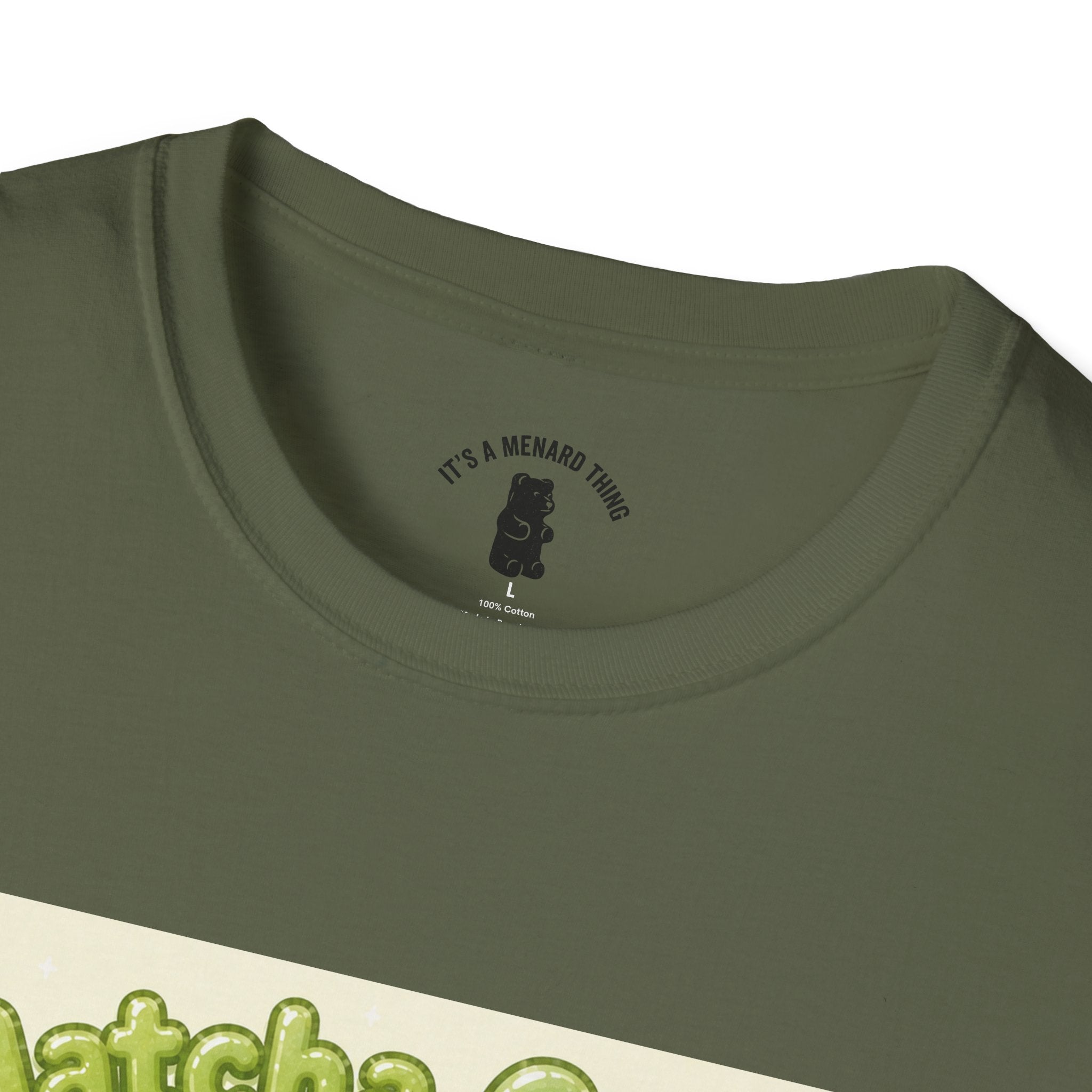 Matcha Cream Gooey Gummy Bear — Cute Green Tea Kawaii Graphic Tee