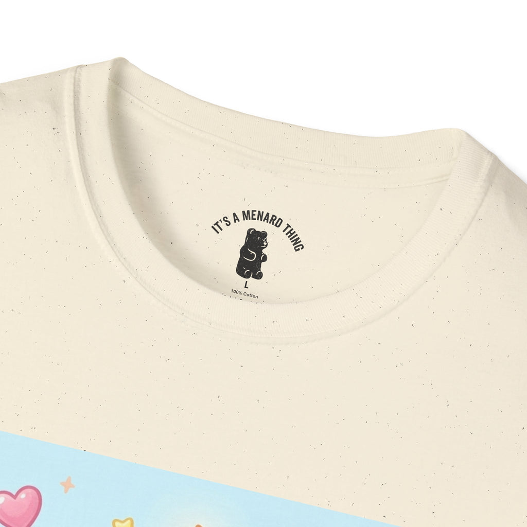 Birthday Cake and Party Gooey Gummy Bear— Kawaii Graphic T-Shirt
