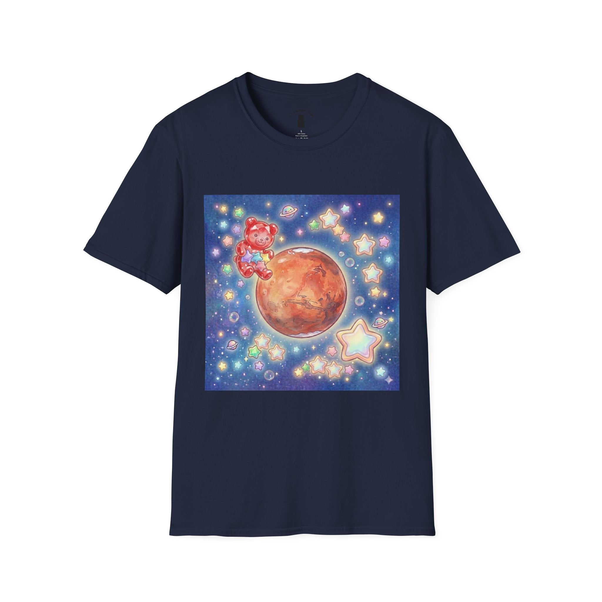 Think of Mars, Red Crystal Gooey Gummy Bear — Space Graphic T-Shirt