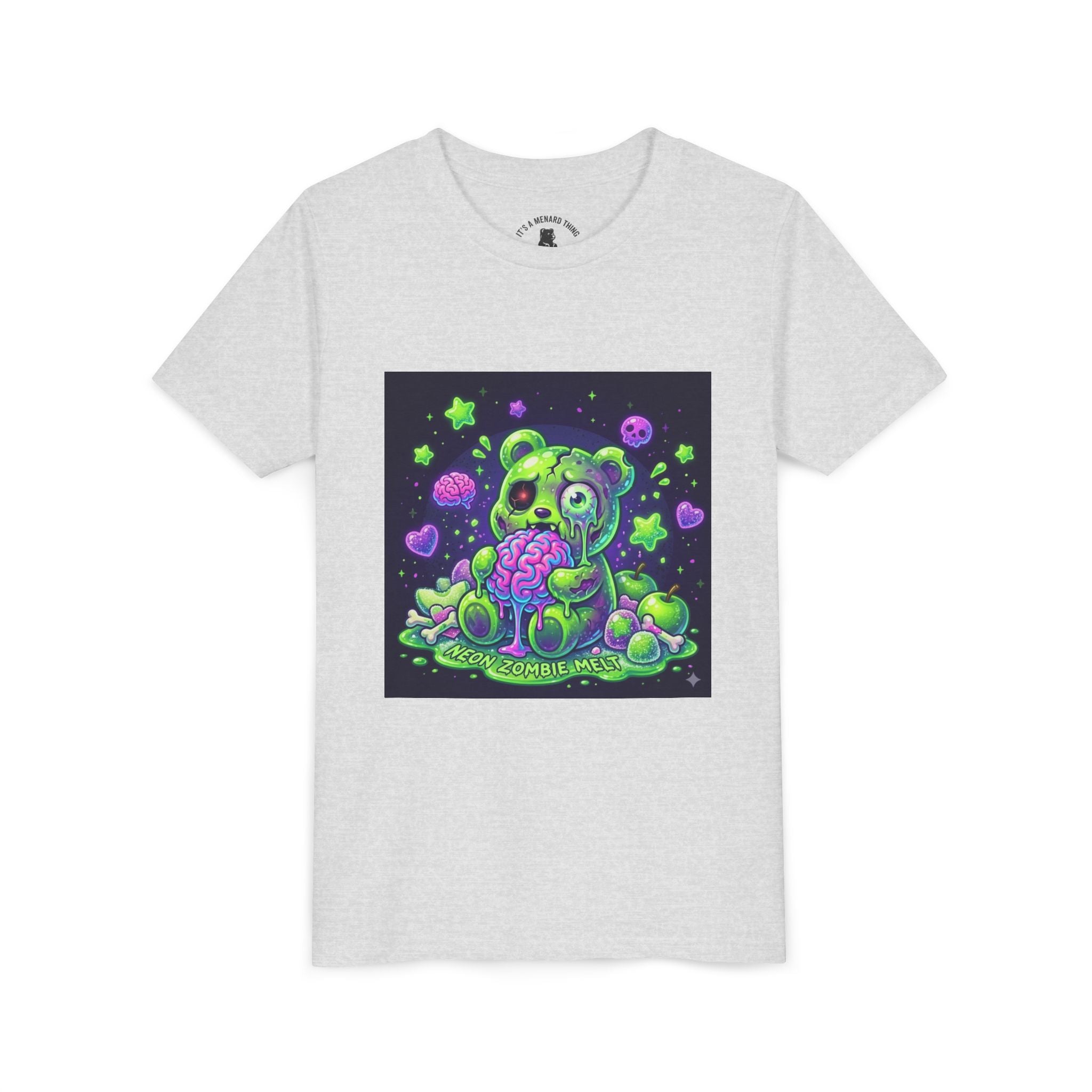 Neon Zombie Gooey Gummy Bear Graphic Tee