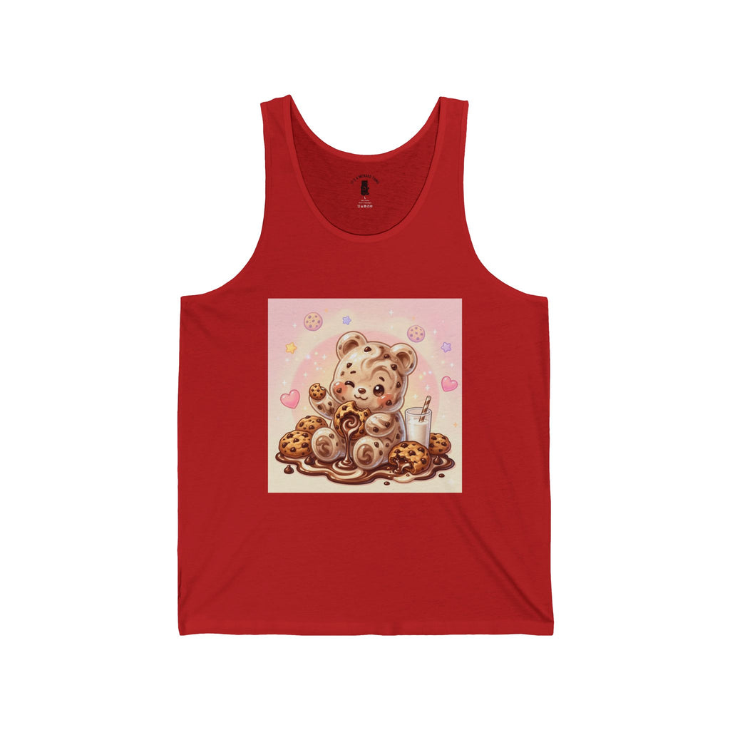 Special Milk & Cookies, Fudge Gooey Gummy Bear — Kawaii Graphic Tank Top