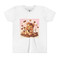 Cute Chocolate Eclair & Milk Gooey Gummy Bear Youth T-Shirt