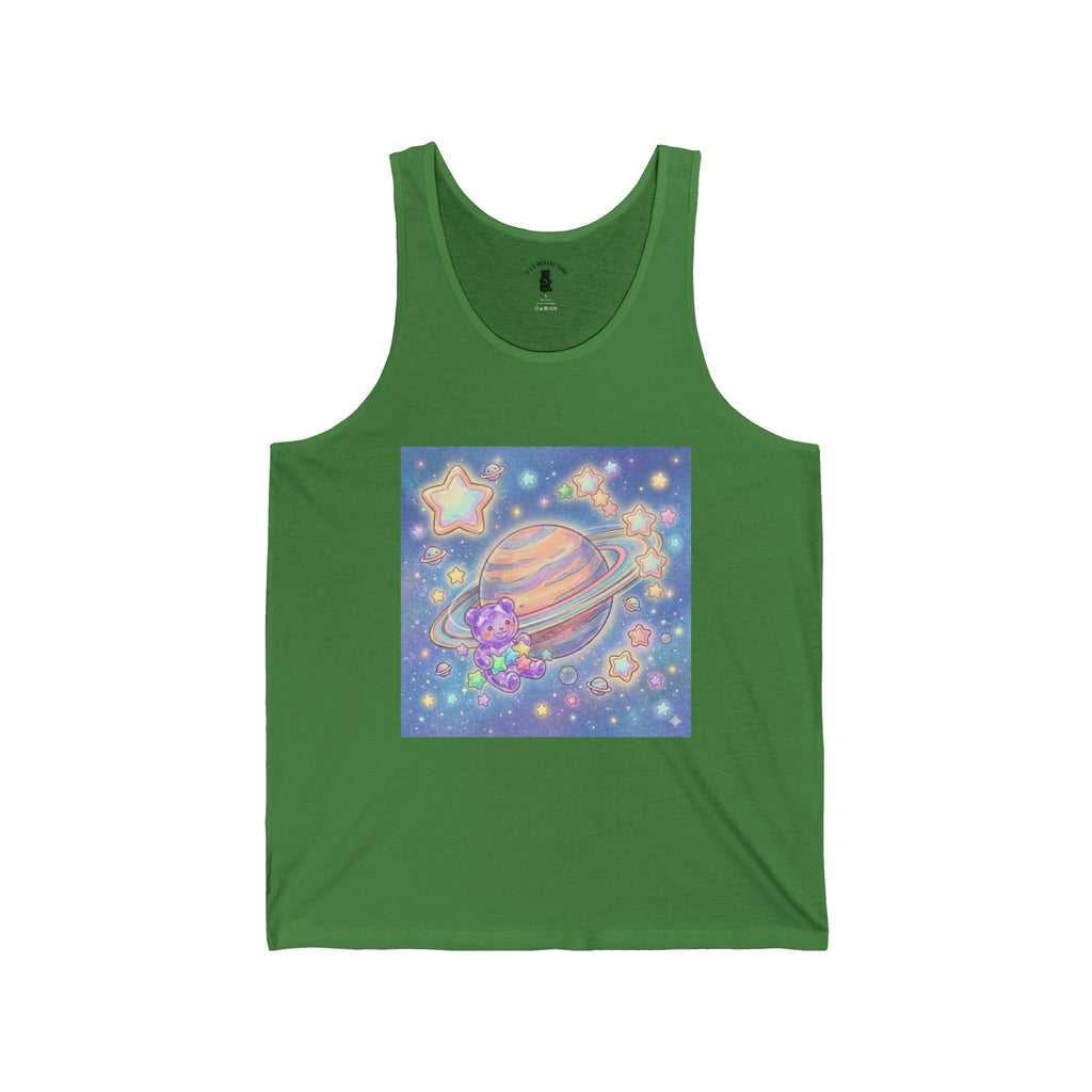 Ring-A-Round me Saturn, Special Purple Crystal Gooey Gummy Bear— Kawaii Graphic