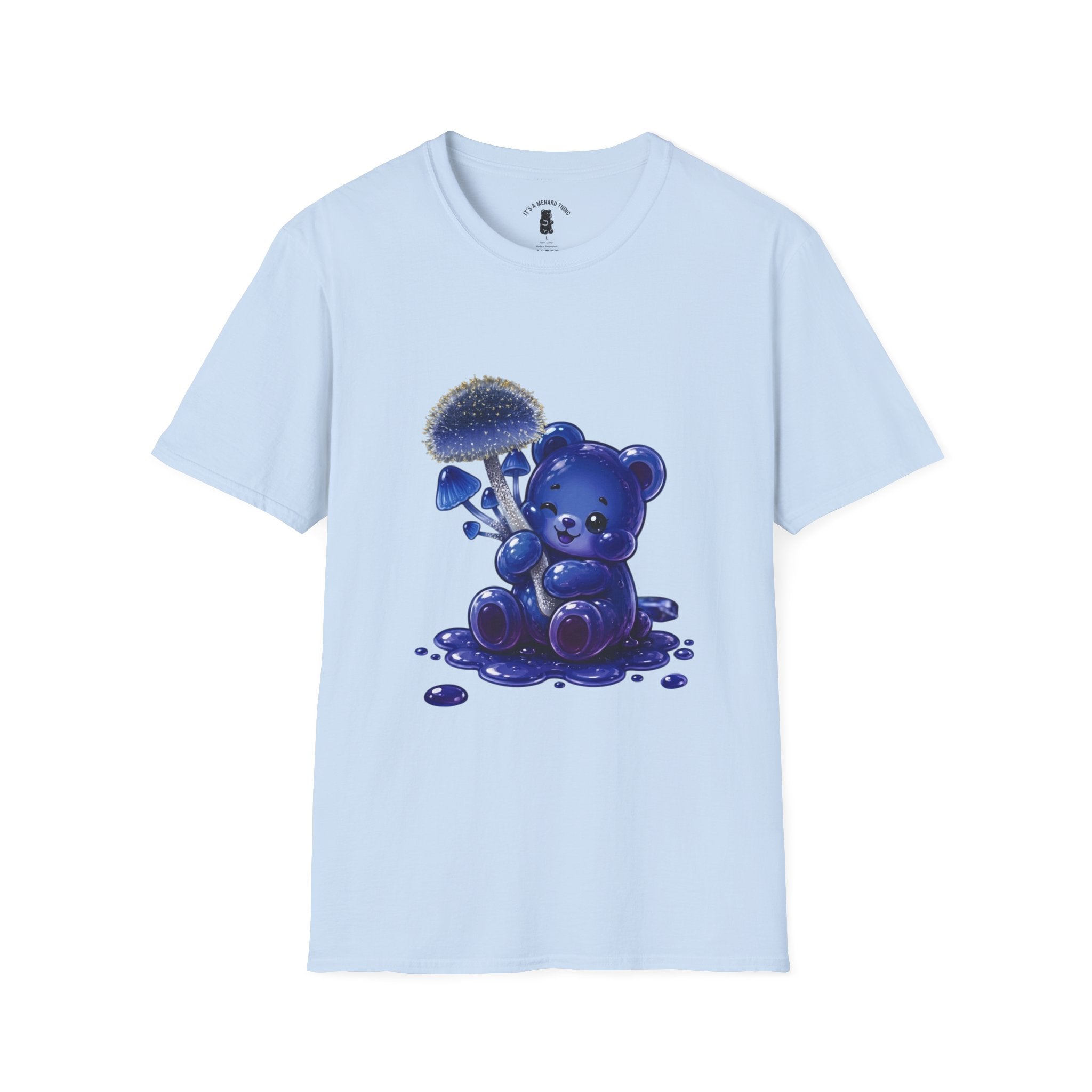 Special Small Blue Mushroom, Oozy Bears Gummy Friend- Graphic Shirt