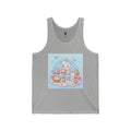 Cupcake Party Surprise, White Gooey Gummy Bear-Kawaii Graphic Tank Top