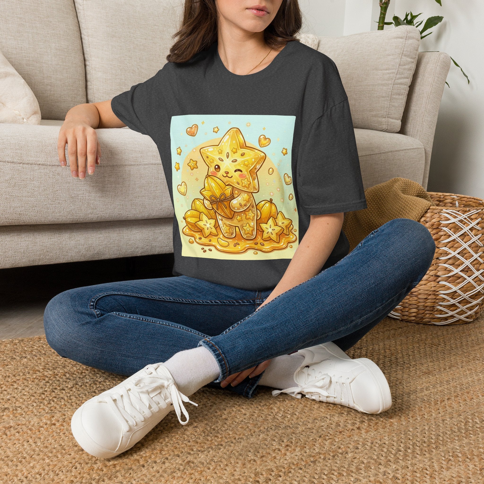 Star Fruit Special Exotic Fruit Oozy Bear Gummy Friend- Kawaii Graphic Shirt