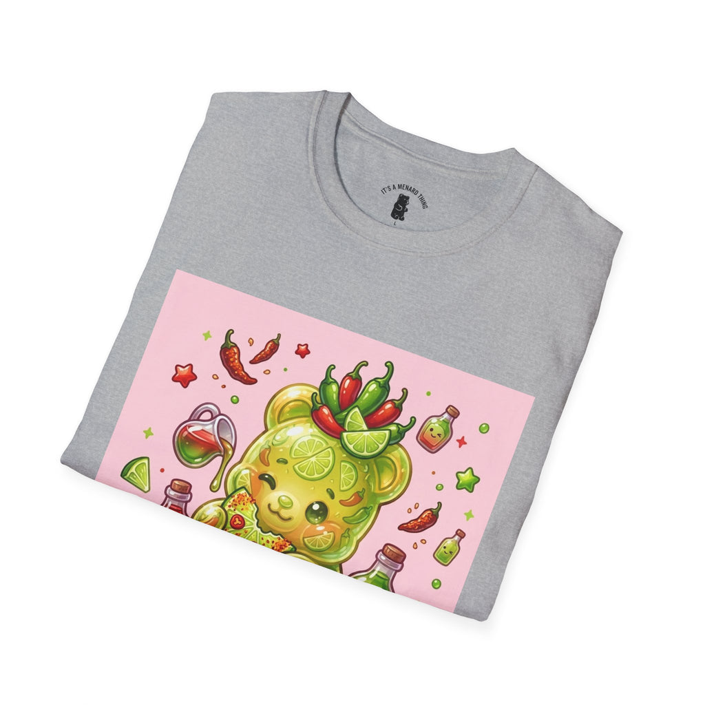 Adorable sweet Chili Lime, Exotic Gooey Gummy Bear— Kawaii Graphic T-Shirt