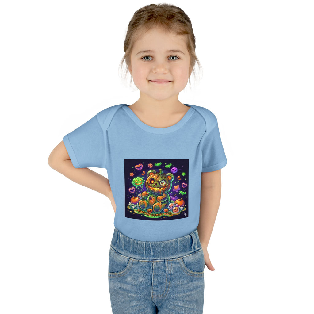 Halloween Pumpkin Head Gooey Gummy Bear - Infant Onesie