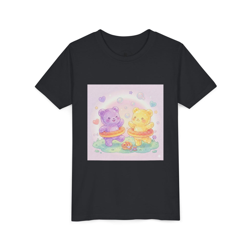 Friendship Peach ring Hula-Hoop Gooey Gummies- Graphic Kids T-Shirt