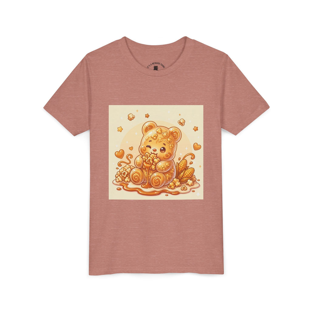 Caramel Corn Gooey Gummy Bear Graphic Youth Shirt
