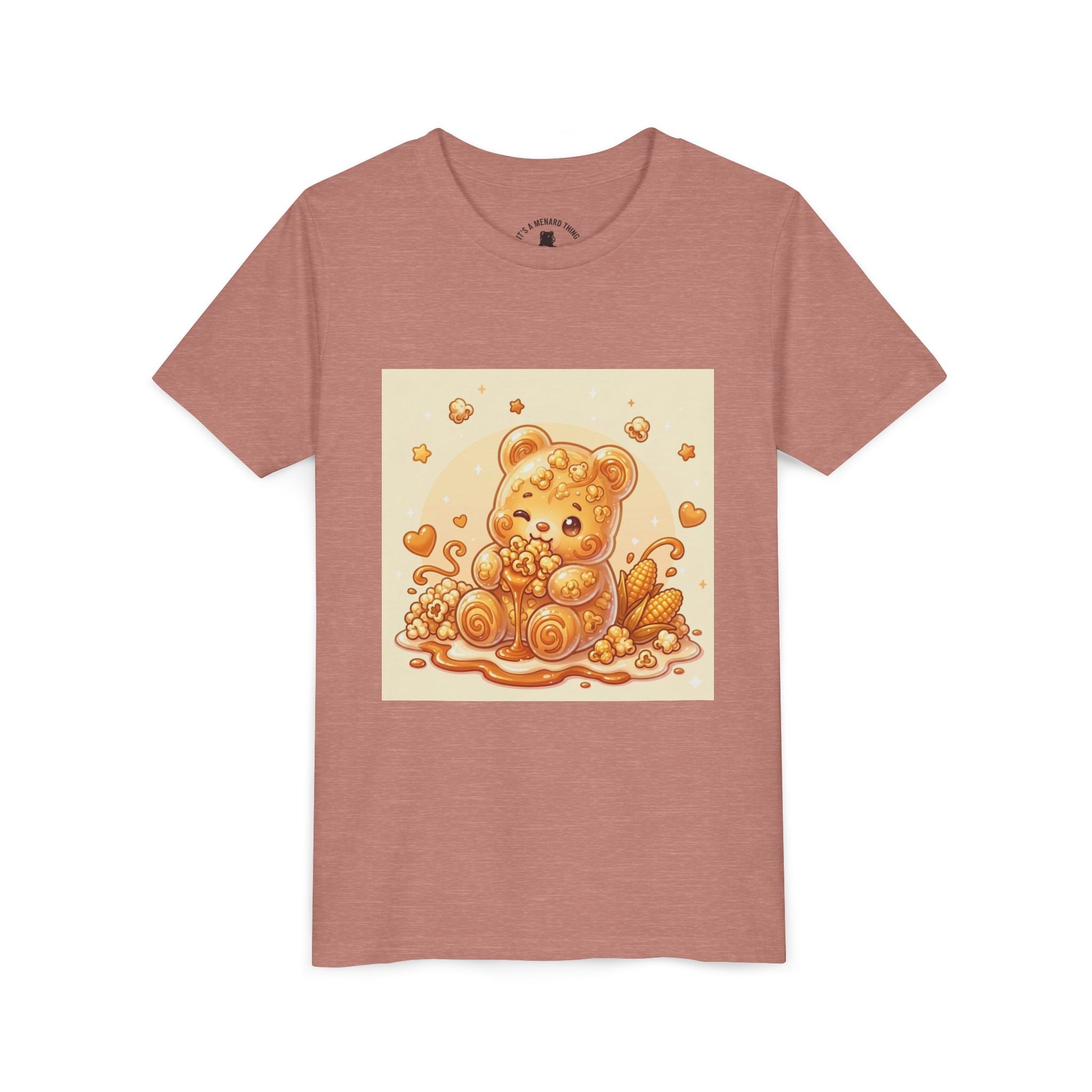 Caramel Corn Gooey Gummy Bear Graphic Youth Shirt