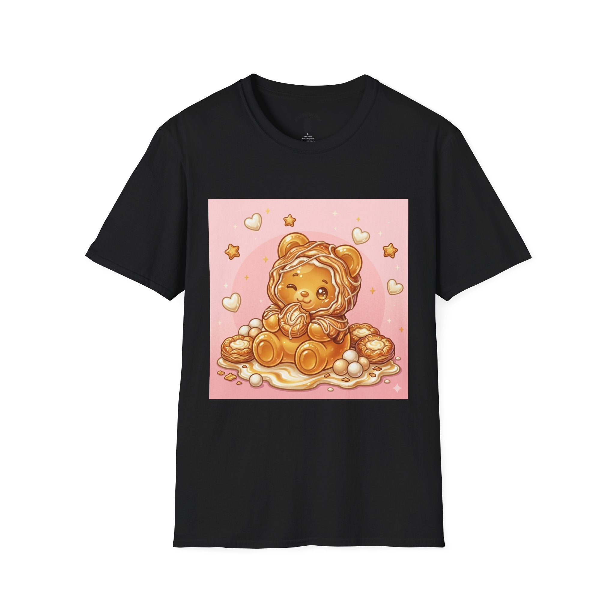 Cute Cheese Danish Gooey Gummy Bear — Kawaii Graphic T-Shirt