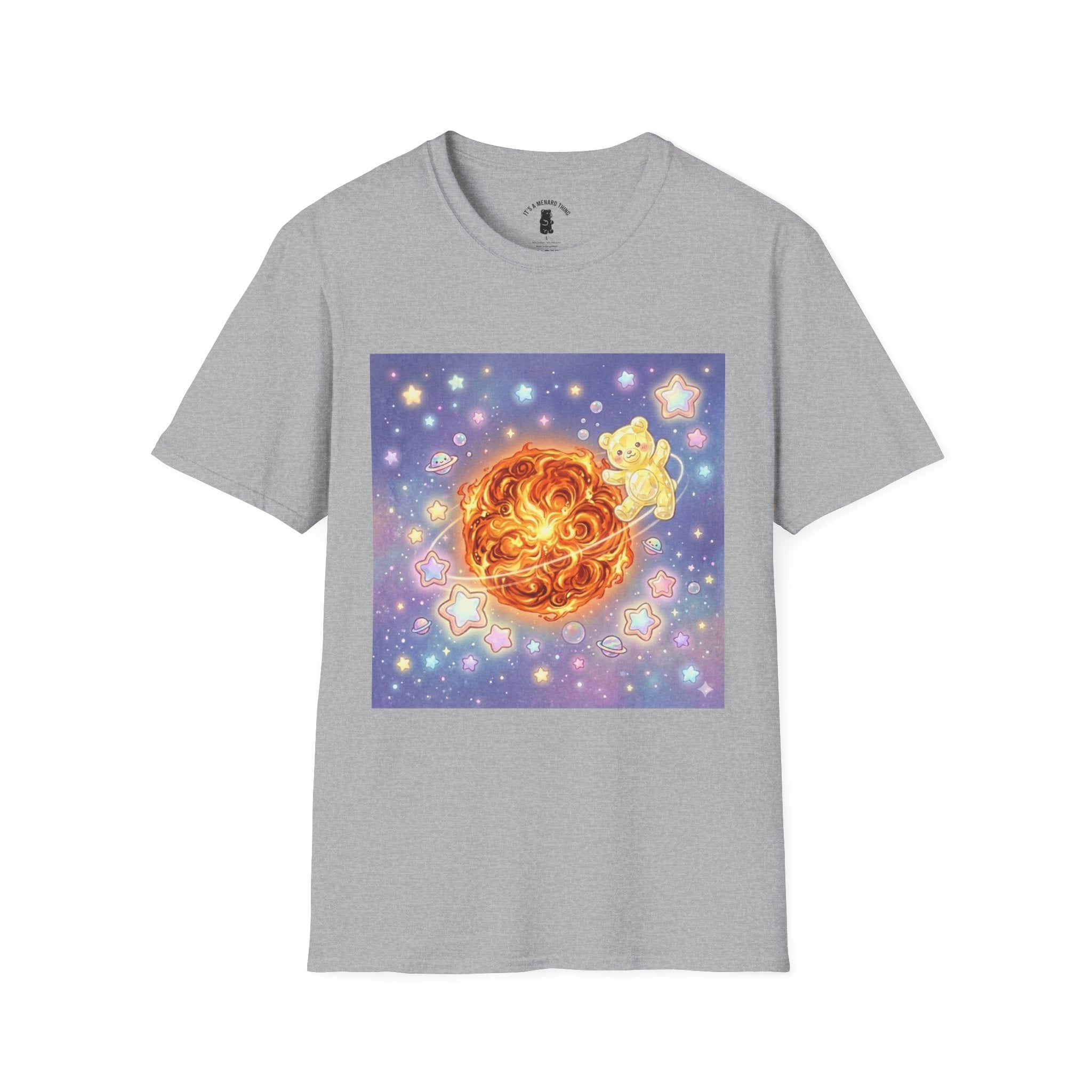 Burning Bright Sun, Yellow Crystal Gooey Gummy — Kawaii Graphic T-Shirt