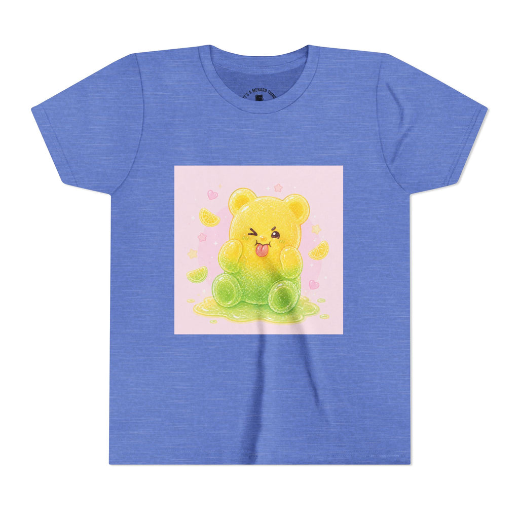 Cute Lemon & Lime Sour Gooey Gummy Bear Kids- Graphic Youth T-Shirt