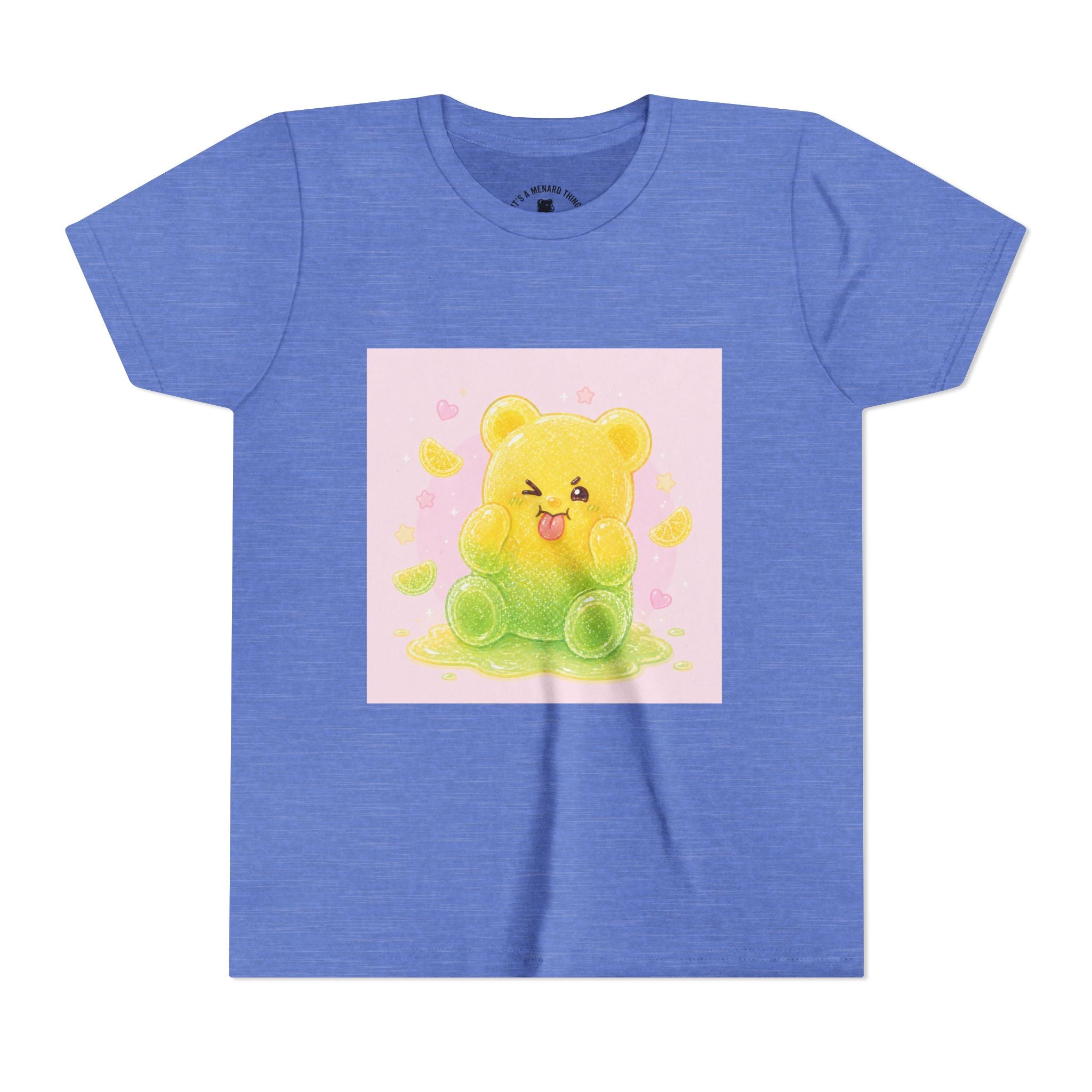 Cute Lemon & Lime Sour Gooey Gummy Bear Kids- Graphic Youth T-Shirt