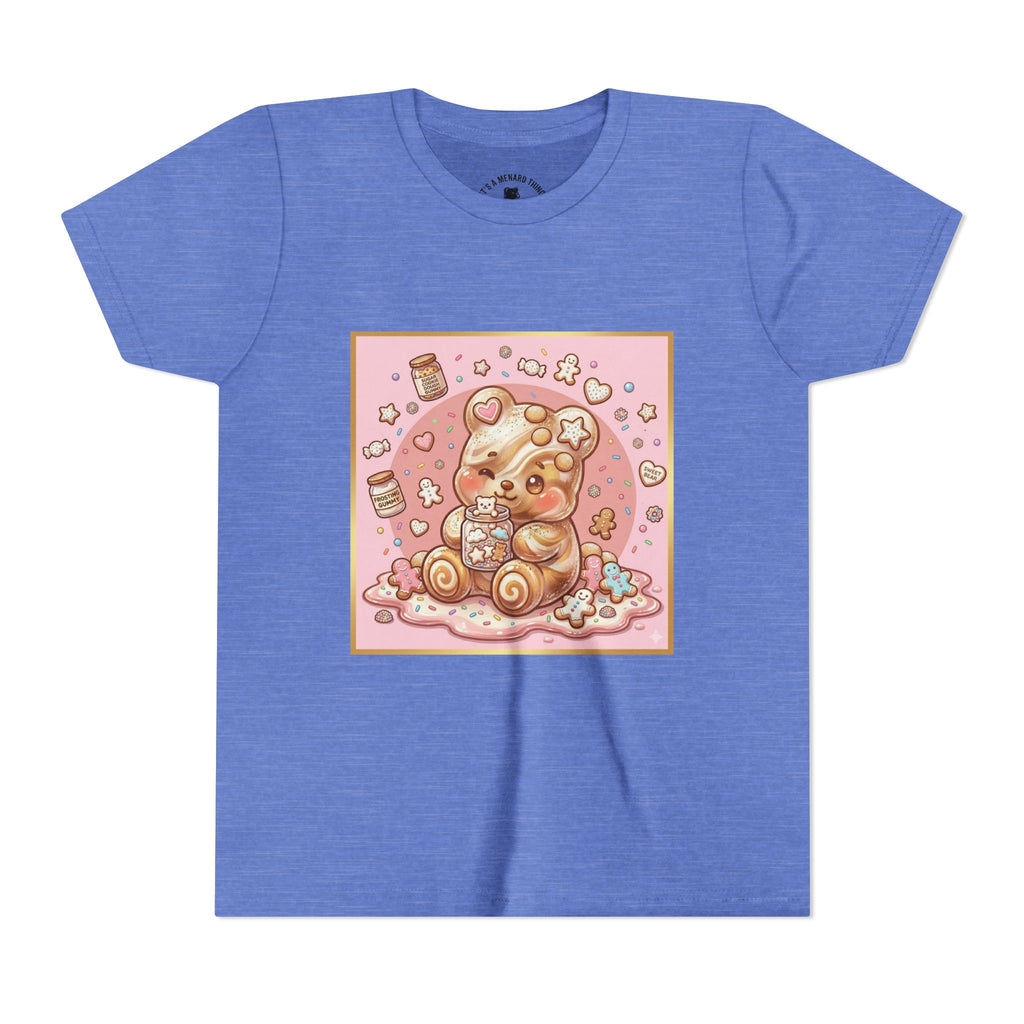 Sugar Frosted Holiday Cookie Gooey Gummy Bear Youth T-Shirt